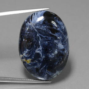 30.94 карата, натуральный Многоцветный Питерсайт, Огранка Овал, Непрозрачный