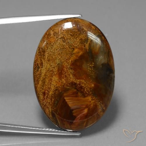 23.40ct Натуральный Многоцветный Питерсайт, Овал, Непрозрачный