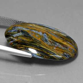 26.41 карата, натуральный Многоцветный Питерсайт, Огранка Овал, Непрозрачный