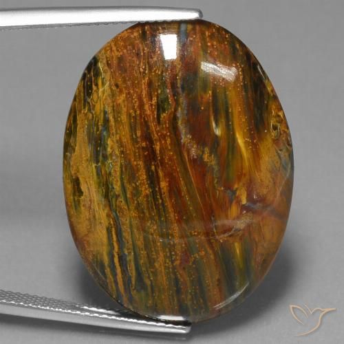 24.96ct Натуральный Многоцветный Питерсайт, Овал, Непрозрачный