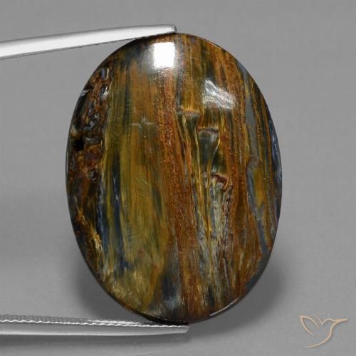 23.70ct Натуральный Многоцветный Питерсайт, Овал, Непрозрачный