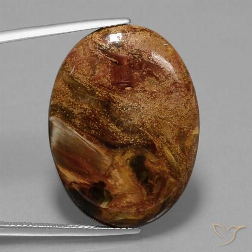 22.93ct Натуральный Многоцветный Питерсайт, Овал, Непрозрачный