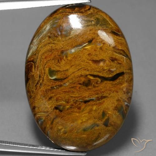 40.92ct Натуральный Многоцветный Питерсайт, Овал, Непрозрачный