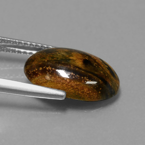 3.99 карата, натуральный Многоцветный Питерсайт, Огранка Овал, Непрозрачный