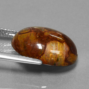 8.30 карата, натуральный Многоцветный Питерсайт, Огранка Овал, Непрозрачный