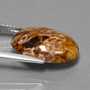 6.54 карата, натуральный Многоцветный Питерсайт, Огранка Овал, Непрозрачный