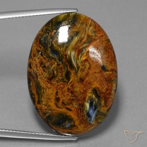34.22ct Натуральный Многоцветный Питерсайт, Овал, Непрозрачный
