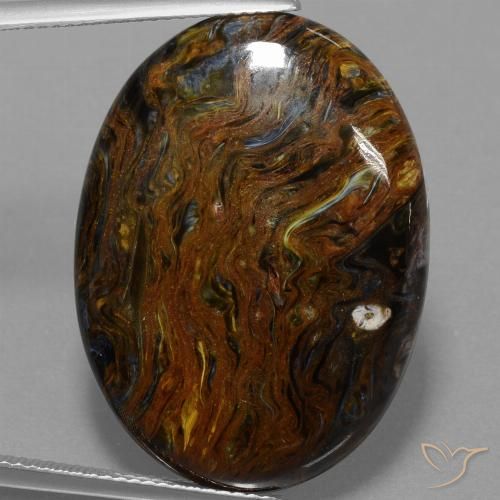 29.04ct Натуральный Многоцветный Питерсайт, Овал, Непрозрачный