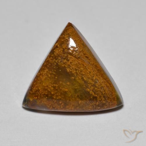 4.51ct Натуральный Коричневый Питерсайт, Триллион, Непрозрачный