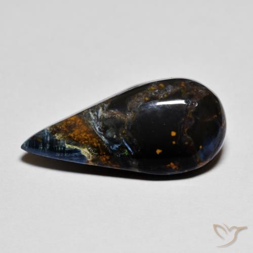 5.22ct Натуральный Многоцветный Питерсайт, Форма груши, Непрозрачный