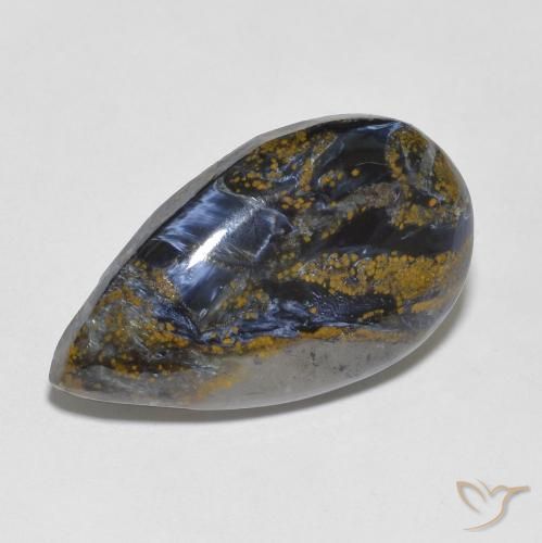 10.55ct Натуральный Многоцветный Питерсайт, Форма груши, Непрозрачный