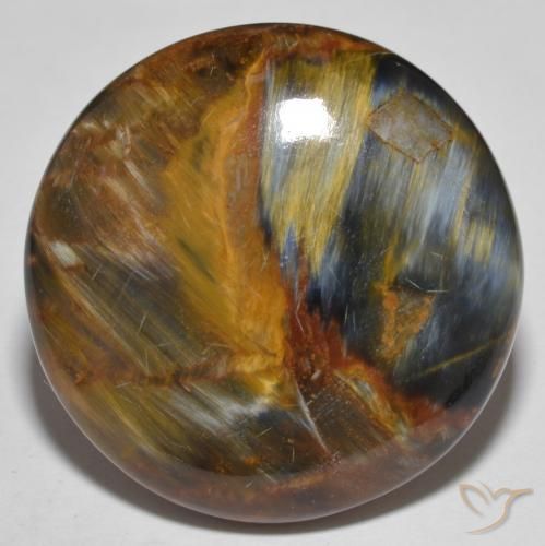 27.55ct Натуральный Многоцветный Питерсайт, Круглый, Непрозрачный