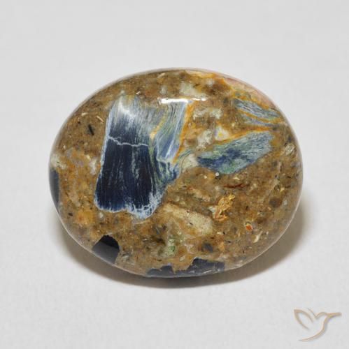 7.32ct Натуральный Многоцветный Питерсайт, Овал, Непрозрачный