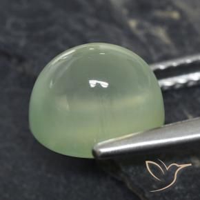 3.21 карата, натуральный Pale Green  пренит, Овал, Прозрачный