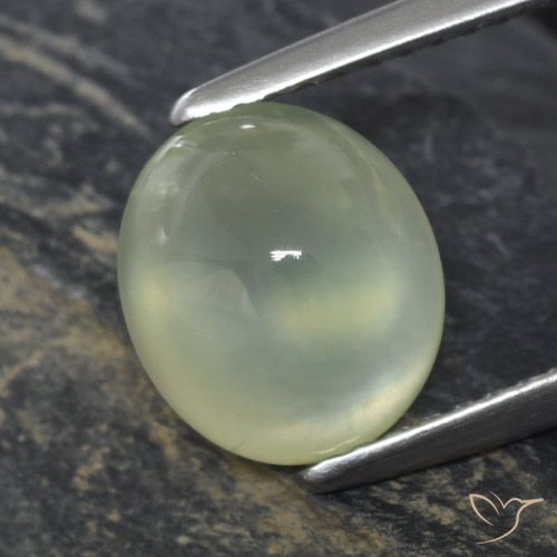 2.77ct Натуральный Pale Pear Green  пренит, Овал, Прозрачный