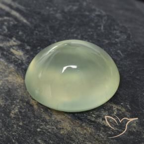 2.77 карата, натуральный Pale Pear Green  пренит, Овал, Прозрачный