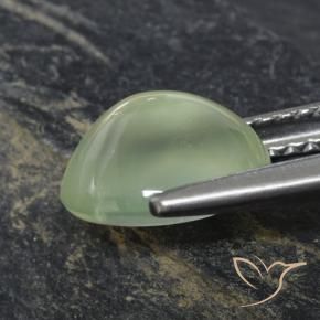 2.77 карата, натуральный Pale Pear Green  пренит, Овал, Прозрачный