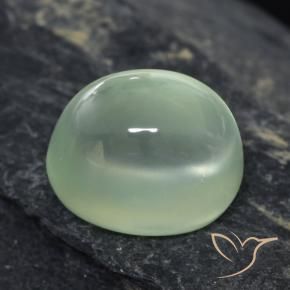 2.61 карата, натуральный Light Green  пренит, Овал, Прозрачный