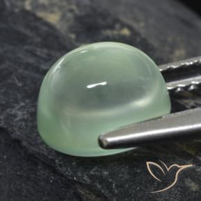 2.61 карата, натуральный Light Green  пренит, Овал, Прозрачный