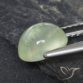 1.59 карата, натуральный Pale Green  пренит, Овал, Прозрачный