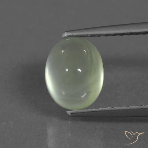 2.23ct Натуральный Light Green  пренит, Овал, Полупрозрачный