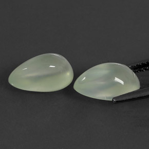  карата, натуральный Зеленый пренит, Прозрачный, Полупрозрачный