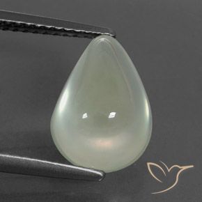 4.40ct Натуральный Light Green  пренит, Форма груши, Полупрозрачный