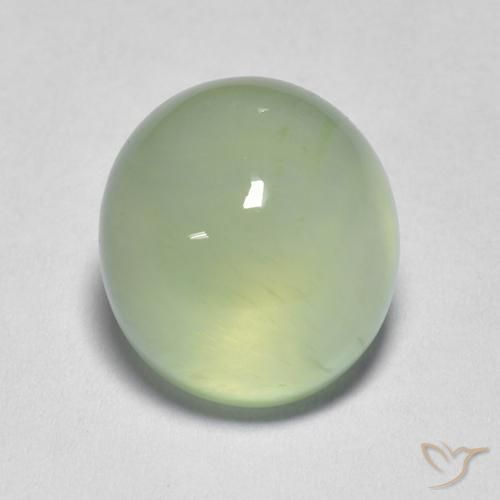 3.58 карата, натуральный Pale Pear Green  пренит, Овал, Прозрачный