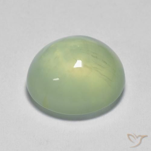 3.58 карата, натуральный Pale Pear Green  пренит, Овал, Прозрачный