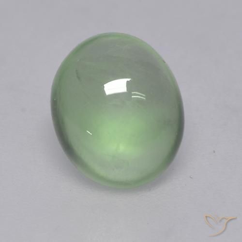1.73ct Натуральный Very Light Green  пренит, Овал, Прозрачный