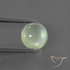 1.86ct Натуральный Yellow Green  пренит, Овал, Полупрозрачный