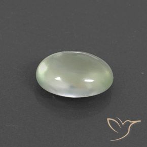 2.68 карата, натуральный Pale Green  пренит, Овал, Прозрачный