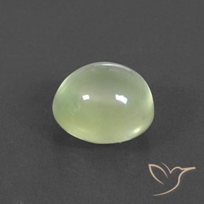 3.13 карата, натуральный Yellow Green  пренит, Овал, Полупрозрачный