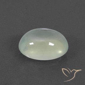 2.95 карата, натуральный Light Yellow Green  пренит, Овал, Прозрачный