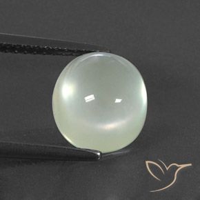 3.36ct Натуральный Warm Green  пренит, Овал, Полупрозрачный