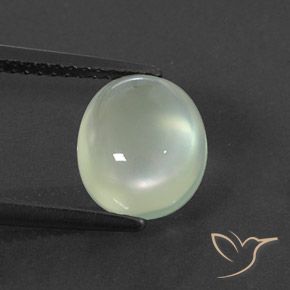 2.92ct Натуральный Light Yellowish Green  пренит, Овал, Полупрозрачный