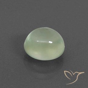 2.37 карата, натуральный Pale Green  пренит, Овал, Полупрозрачный