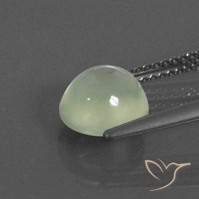 2.37 карата, натуральный Pale Green  пренит, Овал, Полупрозрачный