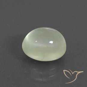 3.04 карата, натуральный Warm Green     пренит, Овал, Полупрозрачный
