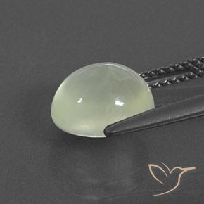 3.04 карата, натуральный Warm Green     пренит, Овал, Полупрозрачный