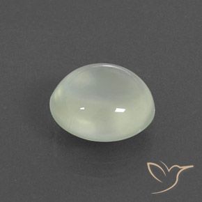 2.83 карата, натуральный Warm Light Green  пренит, Овал, Полупрозрачный