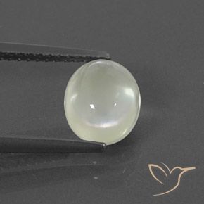 1.70ct Натуральный Light Green  пренит, Овал, Прозрачный