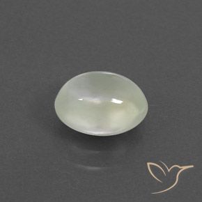 1.70 карата, натуральный Light Green  пренит, Овал, Прозрачный