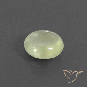 1.84 карата, натуральный Olive Green  пренит, Овал, Прозрачный