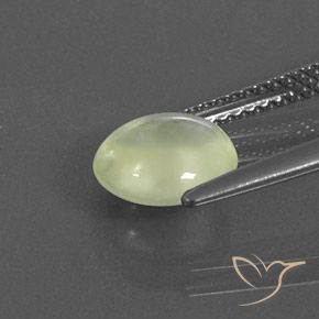 1.84 карата, натуральный Olive Green  пренит, Овал, Прозрачный