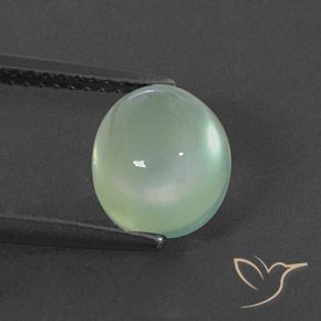 2.94ct Натуральный Очень светло-зеленый пренит, Овал, Полупрозрачный