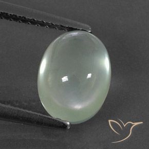 2.22ct Натуральный Very Light Green  пренит, Овал, Полупрозрачный