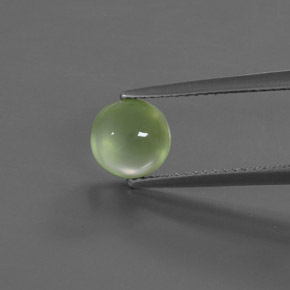 1.86 карата, натуральный Зеленый пренит, Огранка Круг, Прозрачный