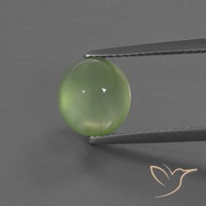 3.07ct Натуральный Лаймово-зеленый пренит, Овал, Прозрачный