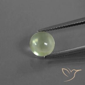 1.73ct Натуральный Светло-зеленый пренит, Круглый, Прозрачный